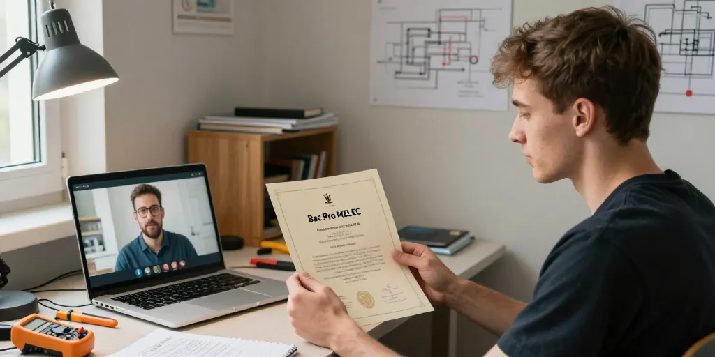 bac pro melec à distance